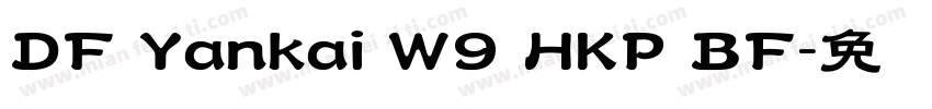 DF Yankai W9 HKP BF字体转换